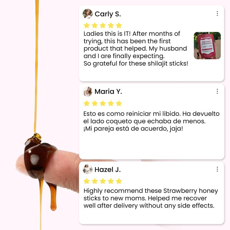 SHE-LAJIT - Women Multi-Mineral Honey Sticks